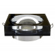 BERGE ceiling spot light BRG71002 tiltable - thick glass 2cm - square - black