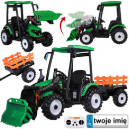 Large ELECTRIC TRACTOR with battery for children with trailer and bucket PA0320 universal