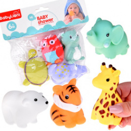 Rubber bath animals for water play Set of 4 pieces ZA5816 universal