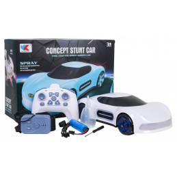 Vehicle with smoke function controlled by remote control and white watch