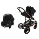 Kiduku Combination Stroller 3in1 Black