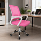 Aga Office Chair MR2081 White - Pink