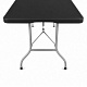 Aga Garden Folding Table 240x74x74 cm Black