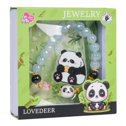 Blue Panda Jewelry Set Bracelet