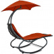 Linder Exclusiv Garden Lounger with Parasol Red