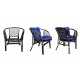Aga Ratan Set Bahama Dark Brown/Blue