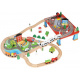 Aga4Kids Wooden Train Track 78 pieces on batteries