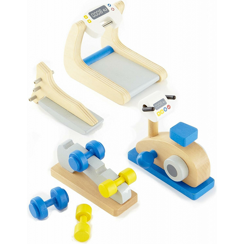 Aga4Kids Accessories for Dollhouse - Exercise Machines