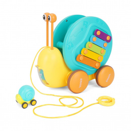 Aga4Kids Pull-Along Snail with Xylophone Blue