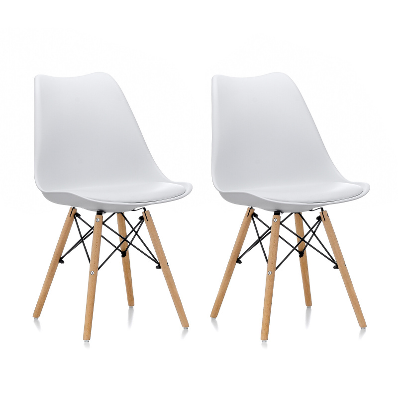 Aga 2x Dining Chair MR2035 White
