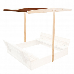 Aga Canopy for Children's Sandbox 120x120 cm Brown 6DZ087 - II. QUALITY
