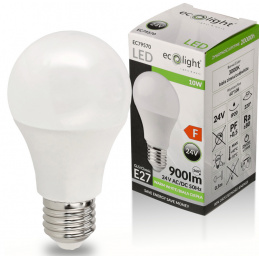 LED bulb E27 - 10W - 24V - 900lm - warm white