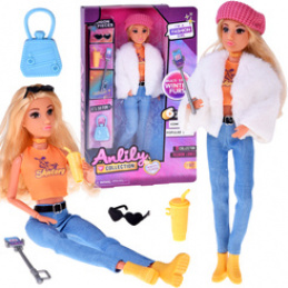 Fashion doll influencer Anlily winter outfit fur accessories ZA5701 universal