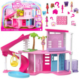 Mattel Mini Barbie Land Dollhouse + Doll and Pet + Accessories ZA6039 Universal