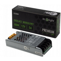 LED slim power supply IP20 - 12V - 5A - 60W - Premium Line