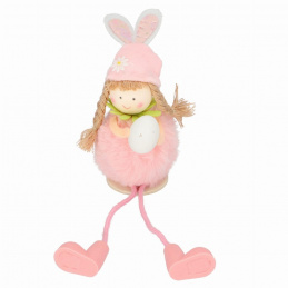 Easter fabric girl decoration for display