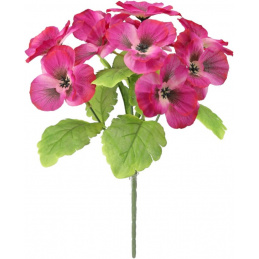 Bouquet of Artificial Flowers Pink Pansies - 28 cm