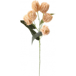 Artificial Plant Branch with 6 Cream Flowers 53 cm Height LIKE REAL