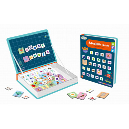 Magnetic book for learning letters