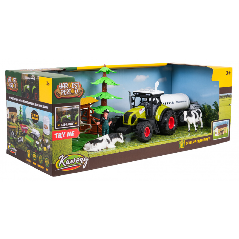 Farmer set with tractor