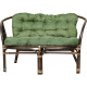 Aga Rattan set BAHAMA Choco Dark Green