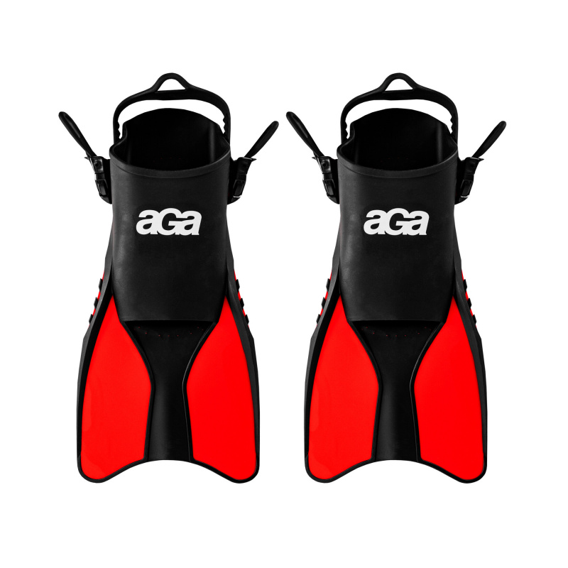 Aga Fins 32-37 Black/Red