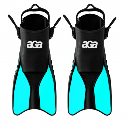 Aga Fins 38-42 Black/Turquoise