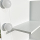 Aga Dressing Table with Mirror and Lighting + Stool White