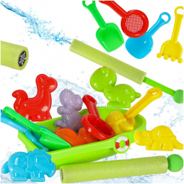 Boat with accessories mold sand water mold + syringe syringe 12pcs.