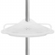 Telescopic corner shelf White ISO 6548