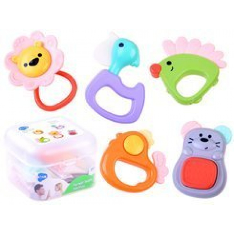 Set of teethers for children 5pcs Animals ZA3678