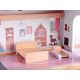 Boho style wooden doll villa with LED lights ZA4131
