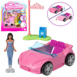 Mattel Mini Barbie Land Doll Driver + Convertible Car ZA6038 F Universal