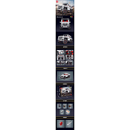 White Off-Road Vehicles Dice Set 3825pcs