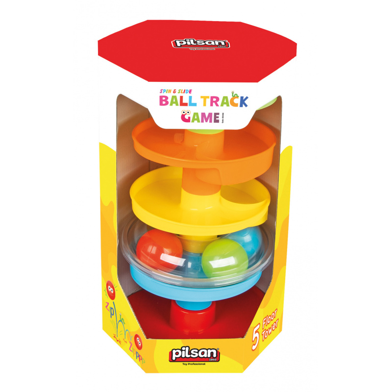 Track with balls