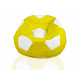 Aga Sofa bag BALL XXXL White - Yellow + footrest