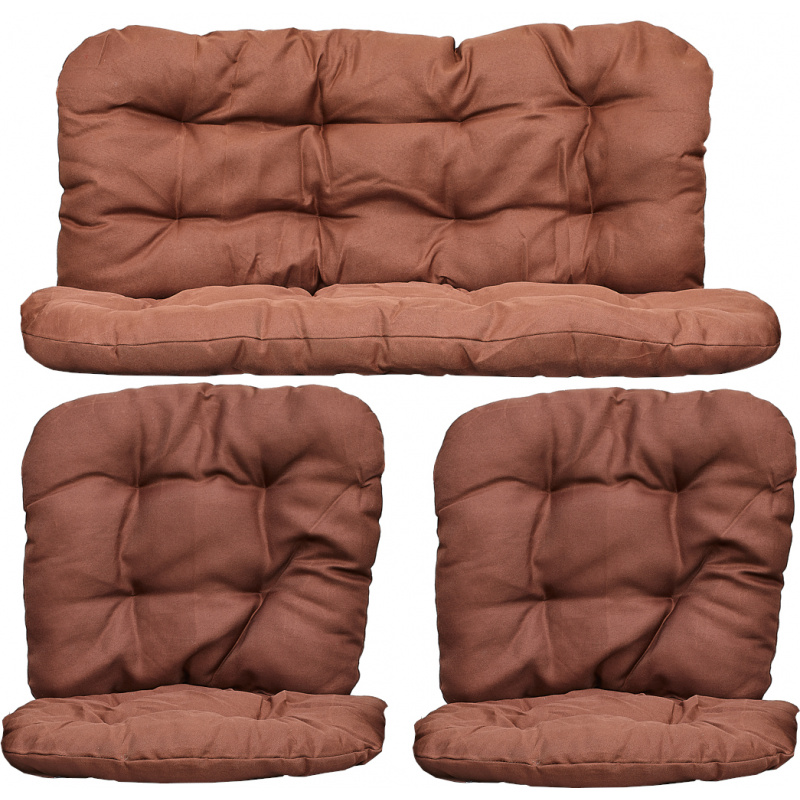 Aga Cushions rattan set BAHAMA Brown