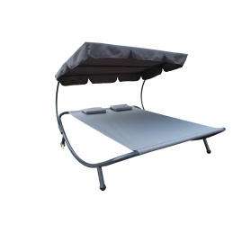 Linder Exclusiv Garden lounger for two persons with canopy MC4901