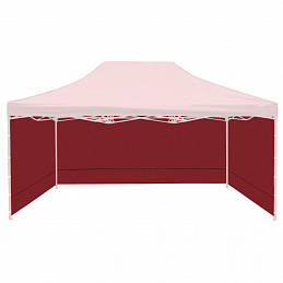 Aga Sidewalls for a 3x4.5m Market Stall BURGUNDY