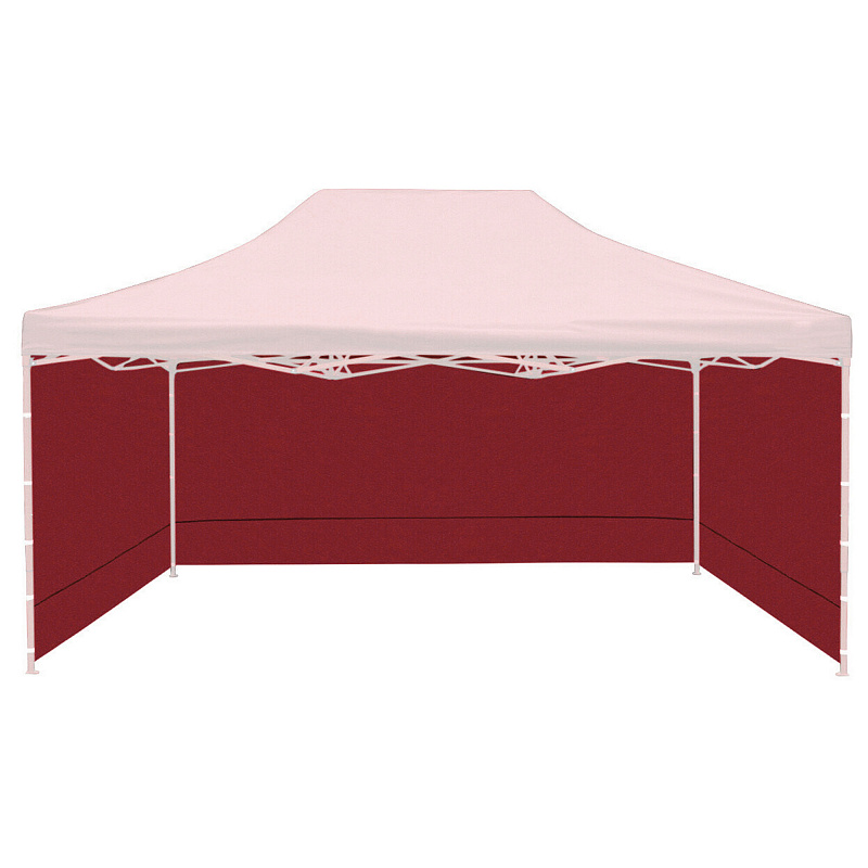 Aga Sidewalls for a 3x4.5m Market Stall BURGUNDY