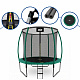 Aga SPORT EXCLUSIVE Trampoline 250 cm Dark Green + Safety Net + Ladder - SECOND QUALITY
