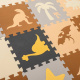 Aga Foam puzzle 143 cm x 143 cm 36 pieces Dinosaurs