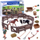 Figurines set of horses farm ZA2991C