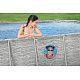 Power Steel Swim Vista Pool with Window 427x250x100 14x8FT BESTWAY 7in1