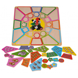 Educational Clock Poster + Learning to Count Panda