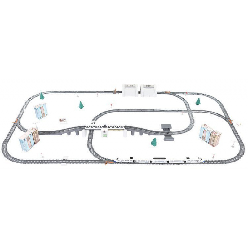 Aga4Kids Railway Track Aga4Kids (9 m) 86 pieces battery-operated