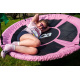 Aga Hanging swinging  circle 120 cm Pink with flags