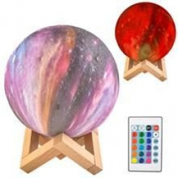 Coloured Moon lamp 15cm, 16 colours ISO 9510