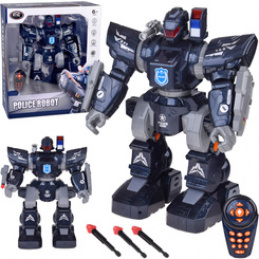 Remotely Controlled POLICE ROBOT - walks, dances, shoots, and lights up RC0731 universal