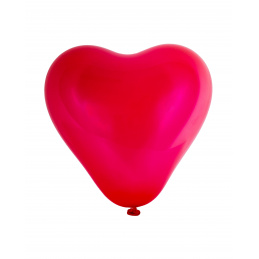 Aga4Kids Latex Balloon Heart 25 cm Red 10 pcs